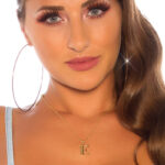 Collier lettre E ANGIE couleur Or