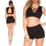 Ensemble haut et short dentelle femme sexy LINA